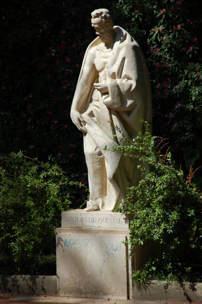 This statue of Guerra Junqueiro is in the centre of the Jardim de Estrela.