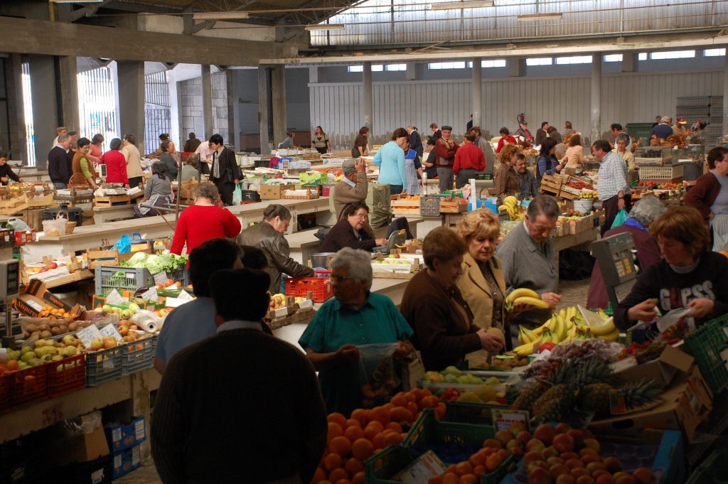 The mercado in Alcobaça.